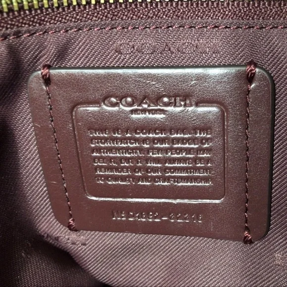 COACH Gray Dreamer Mixed Leather Satchel - Picture 6 of 10